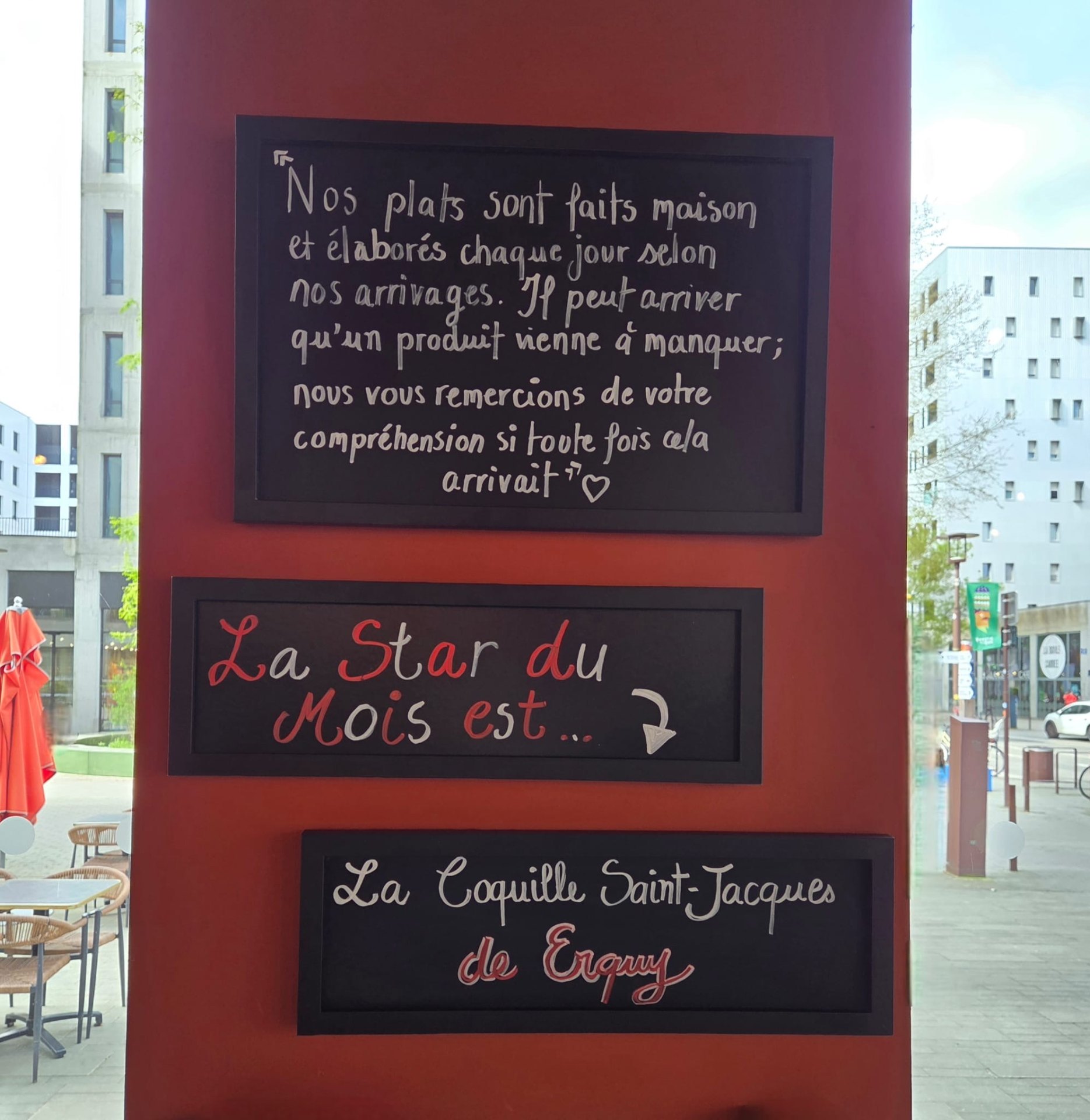 Ardoise et planche apéro aux Funambules, bières locales nantaises à Nantes